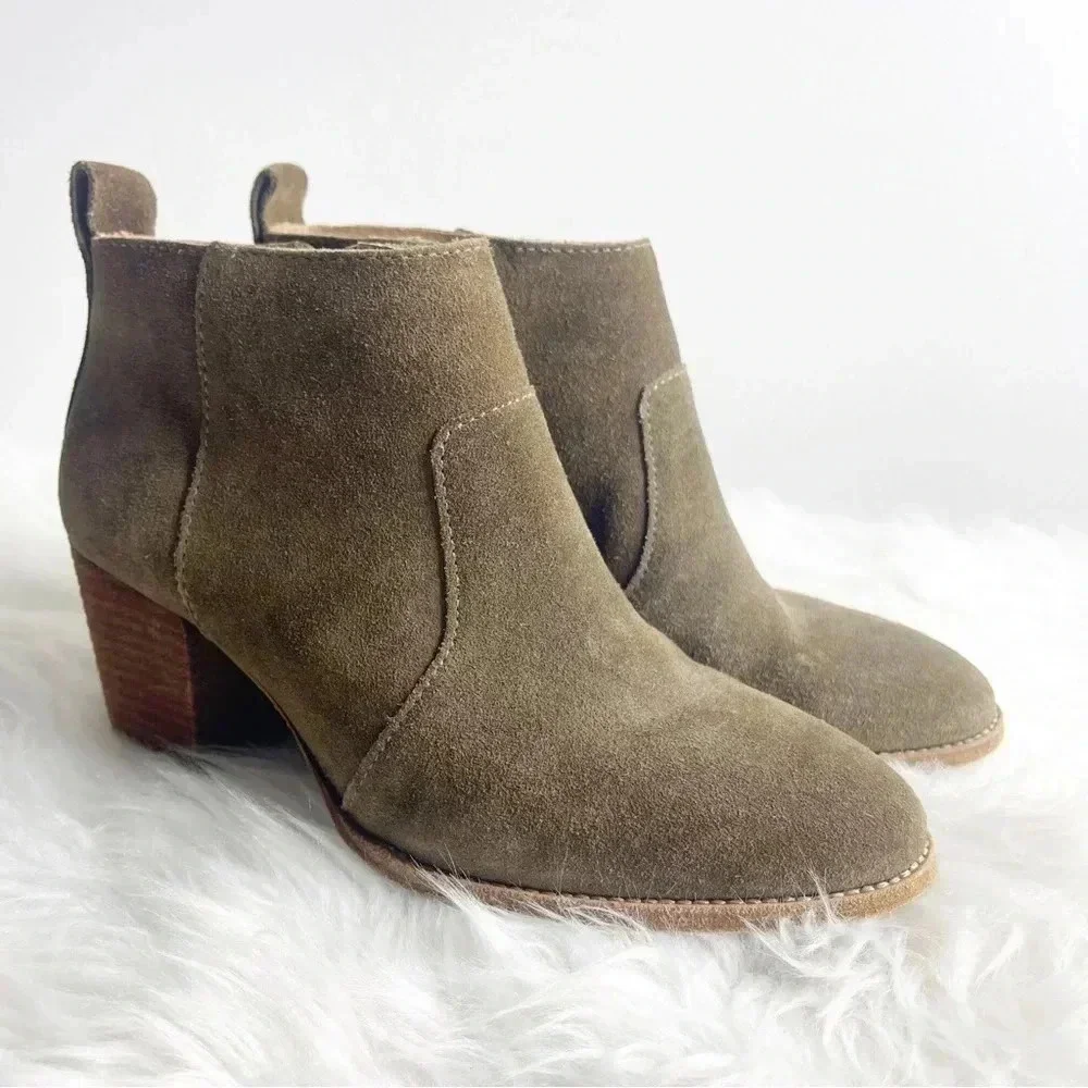 Madewell Women’s Ankle Suede Leather The Brenner Boot Size 6